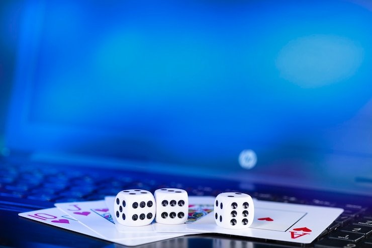 Casino gaming tables with chips and cards, illustrating live casino excitement